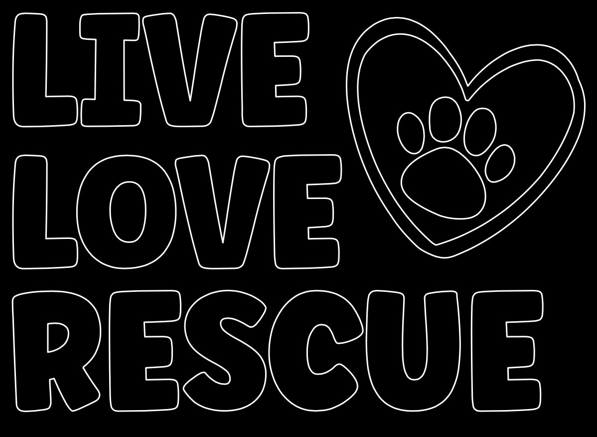 Live Love Rescue Car Decal