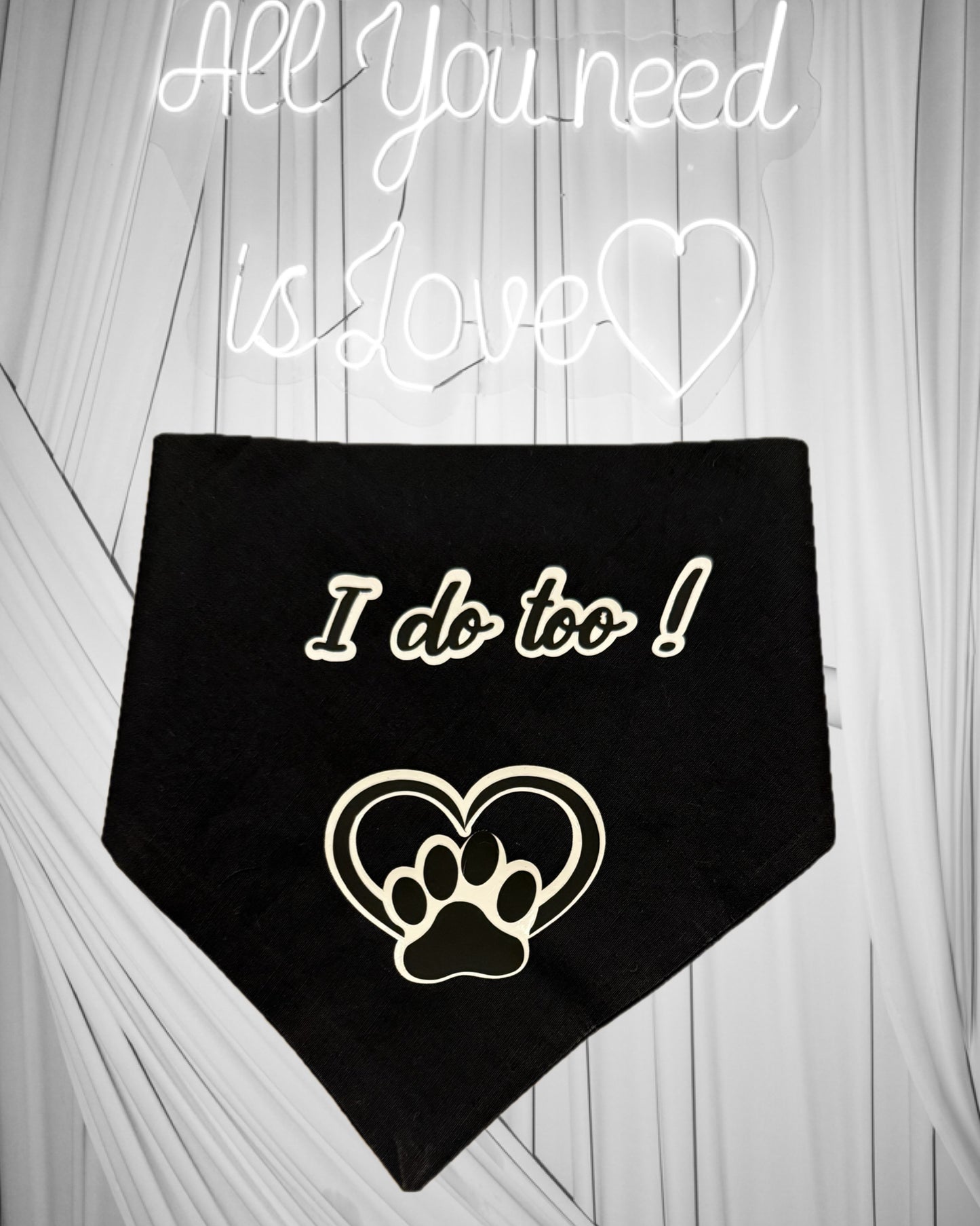 Personalized Dog Wedding Bandana