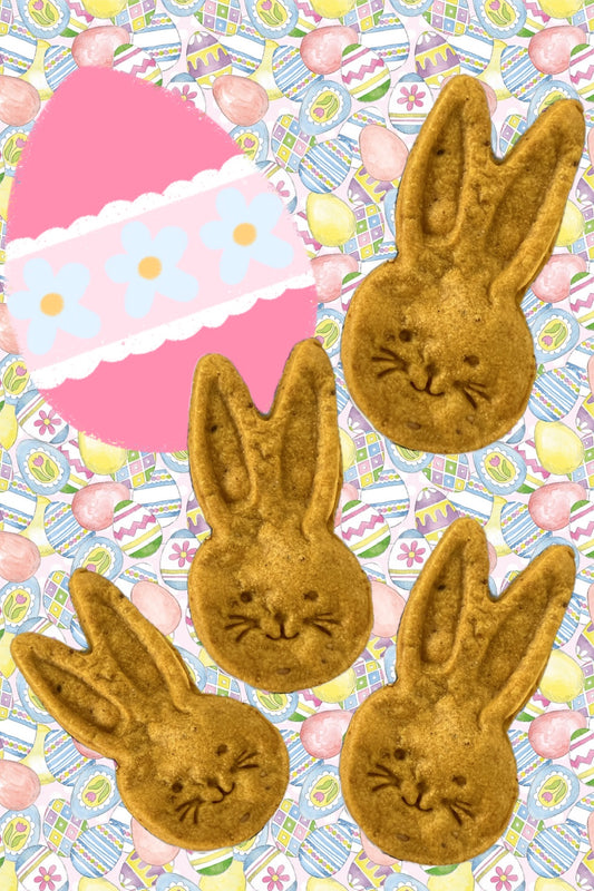Easter Organic Dog Treats Cute Bunny Shape 2.5"-3"