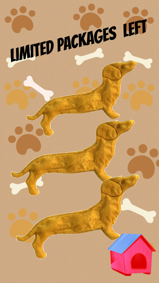 Dachshund Shaped Treat Organic Peanut Butter Pumpkin.
