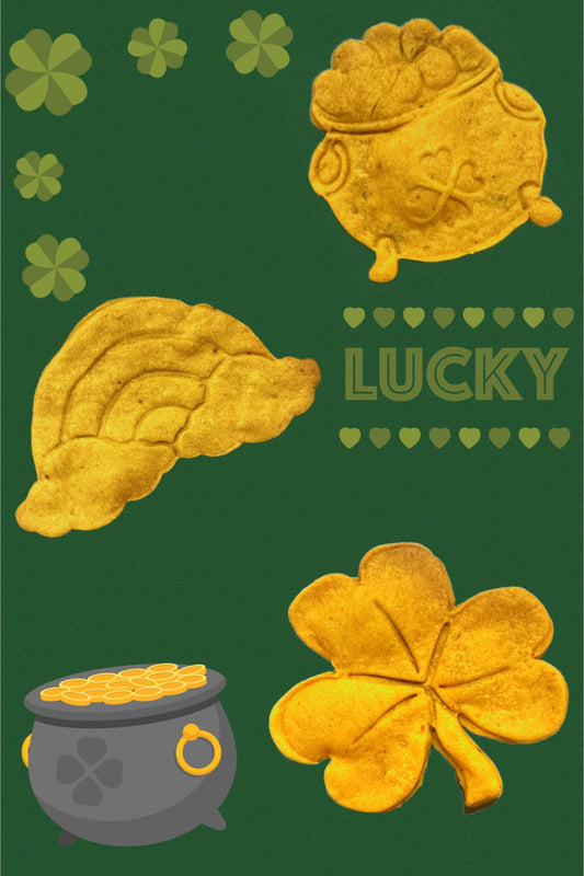 Saint Patrick's Day Shaped Organic Peanut Butter /Pumpkin Dog Treats