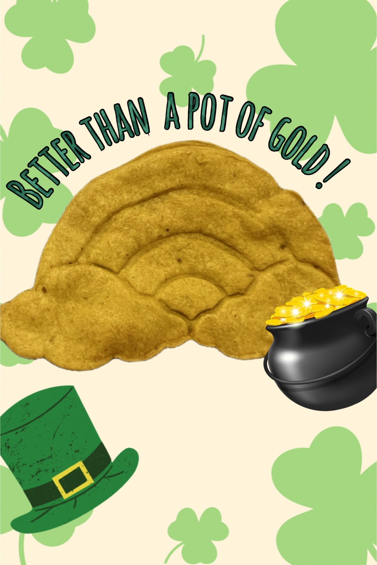 Saint Patrick's Day Shaped Organic Peanut Butter /Pumpkin Dog Treats