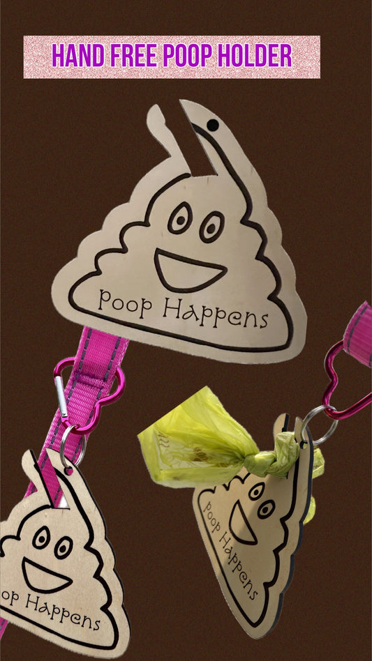 Hands Free Poop Holder for Leash
